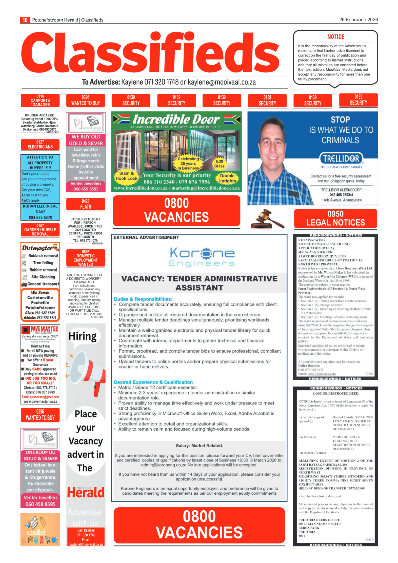 Potchefstroom Herald: 26 Februarie 2026 page 10