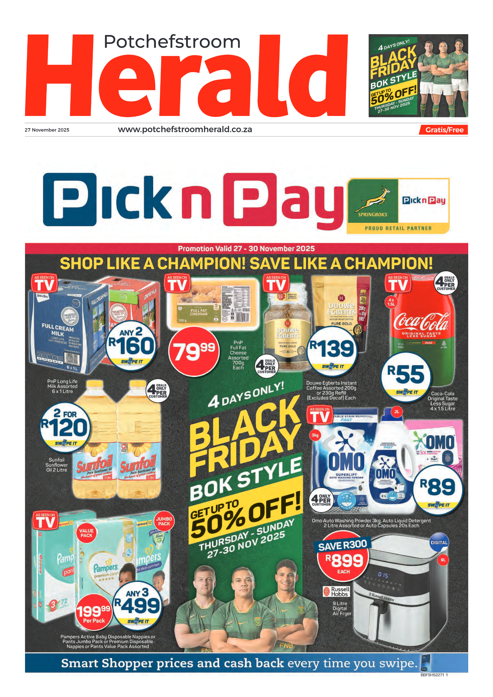 Potchefstroom Herald 27 November 2025 page 1