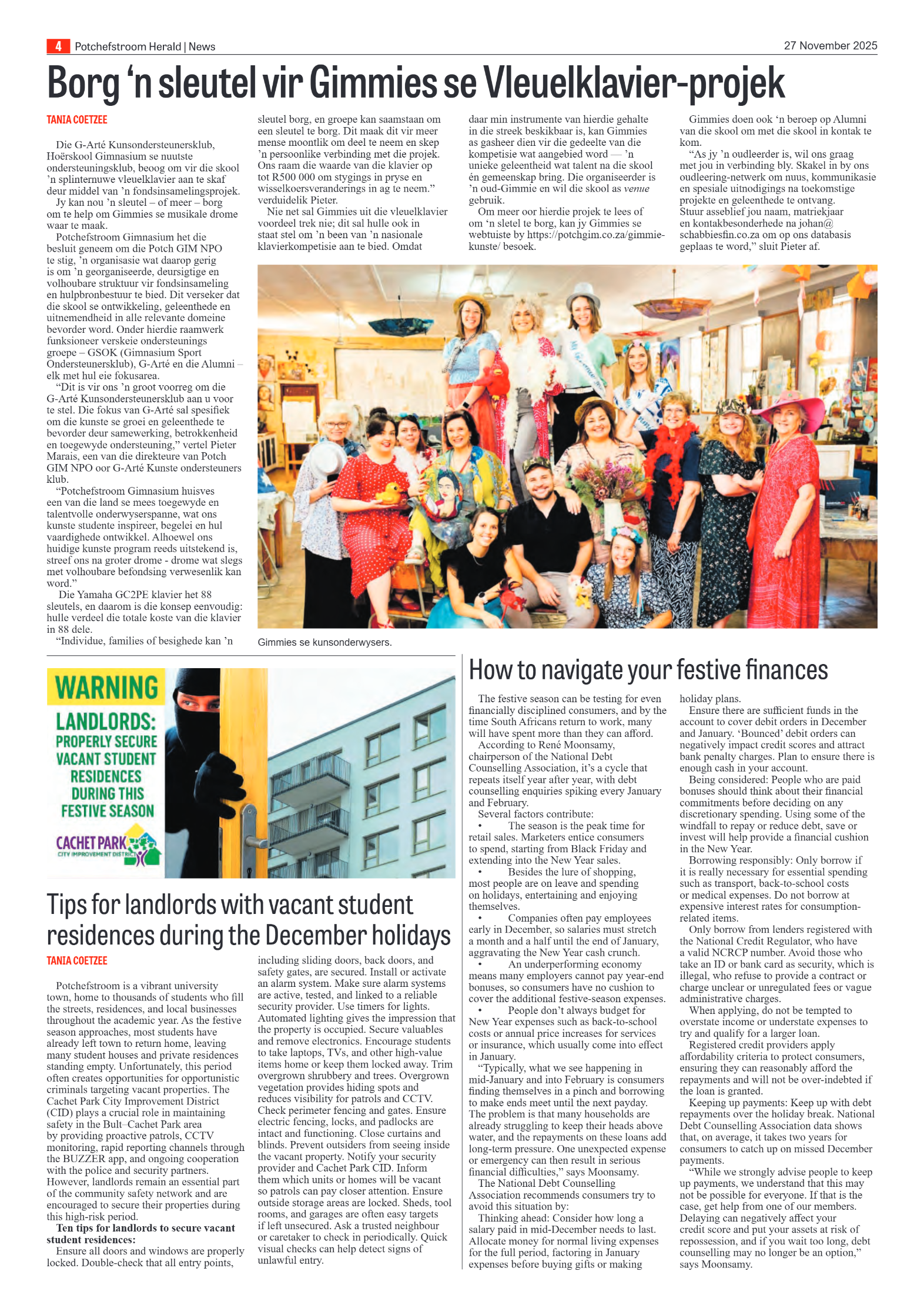 Potchefstroom Herald 27 November 2025 page 7