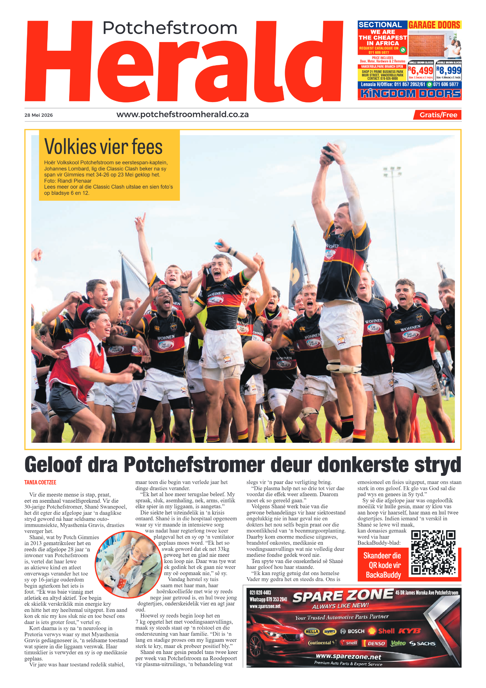 Potchefstroom Herald: 28 Mei 2026 page 1