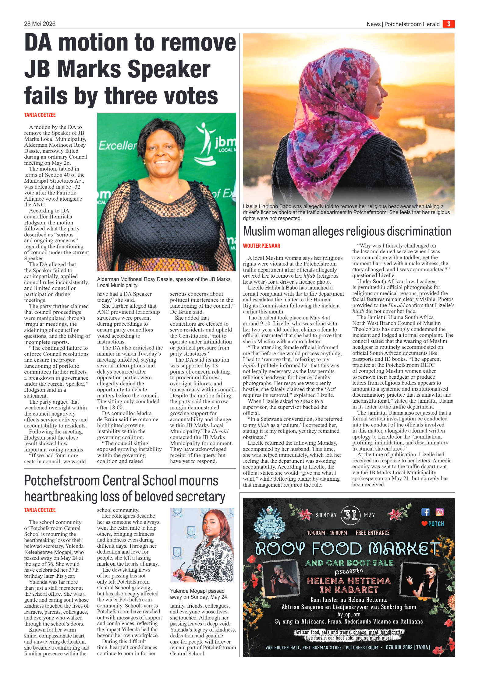 Potchefstroom Herald: 28 Mei 2026 page 3