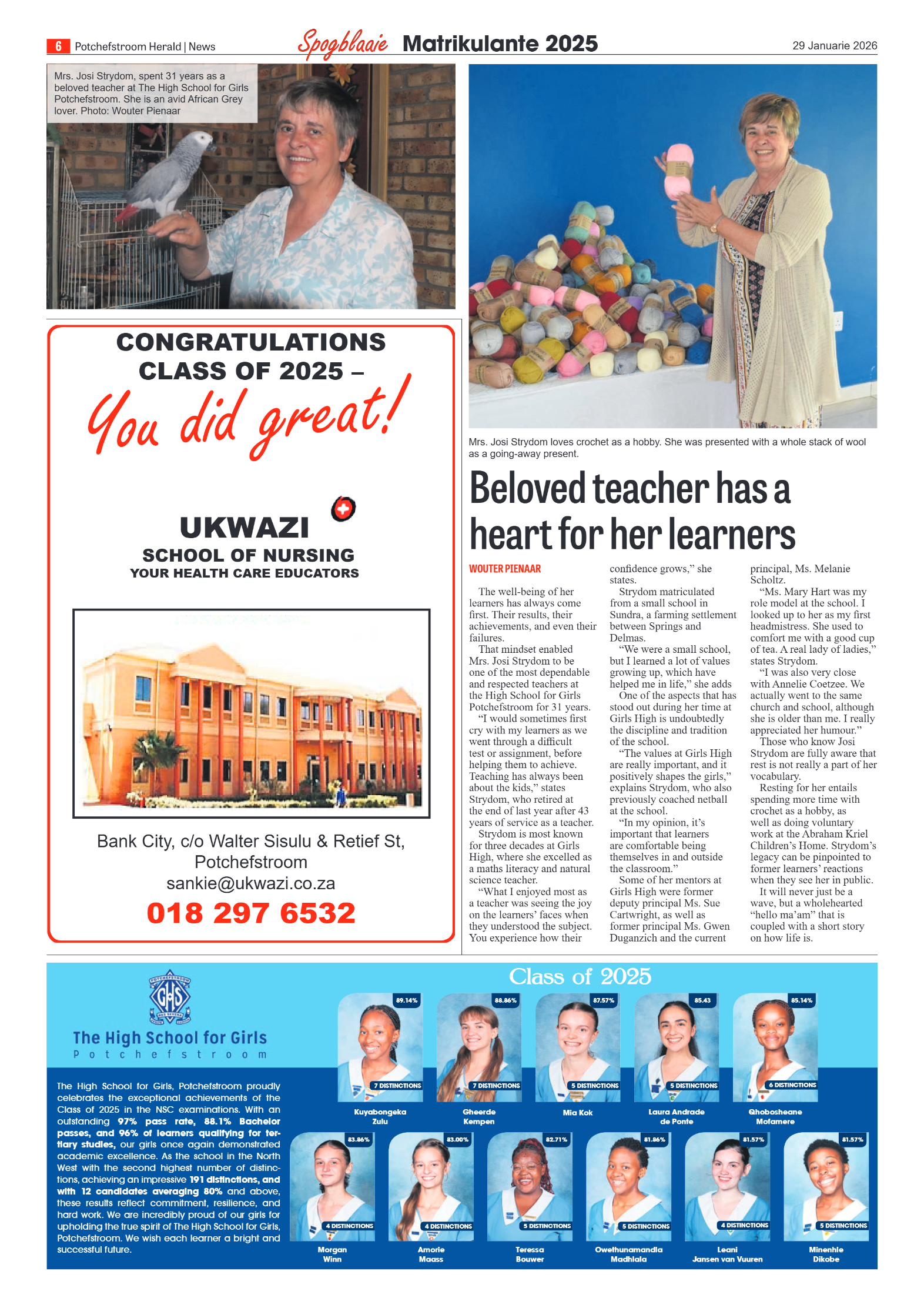 Potchefstroom Herald: 29 Januarie 2026 page 6