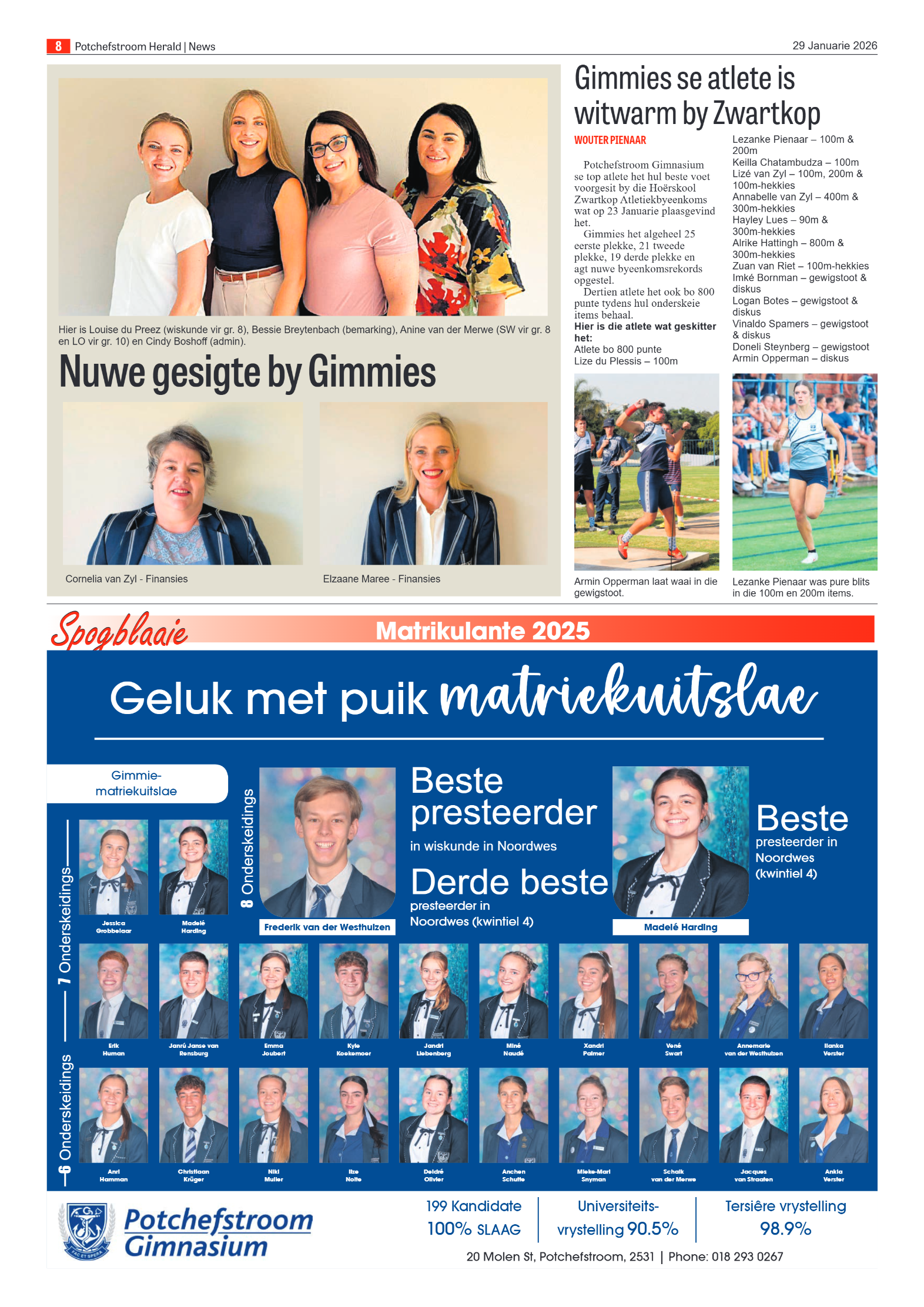 Potchefstroom Herald: 29 Januarie 2026 page 8