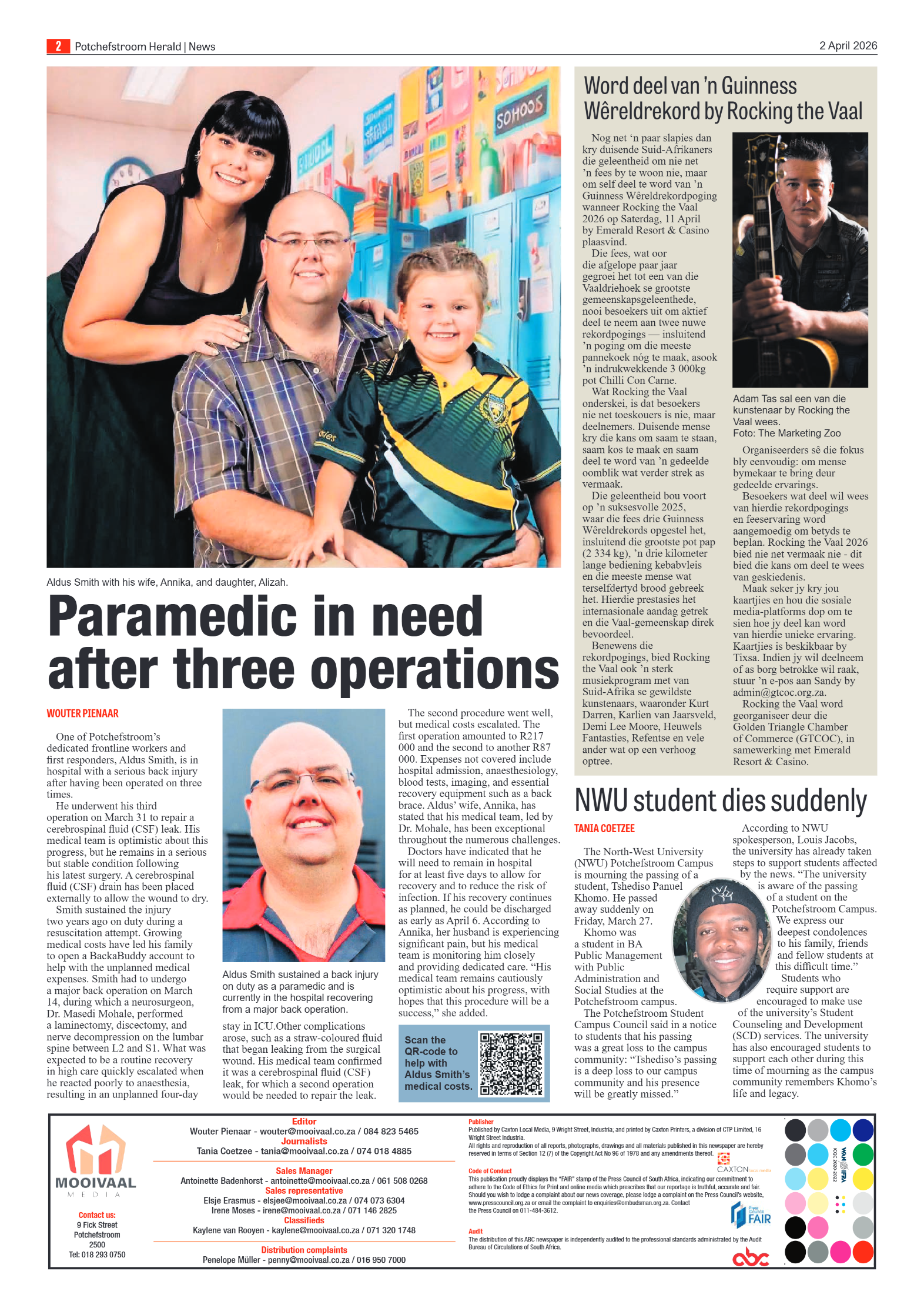 Potchefstroom Herald: 2 April 2026 page 2