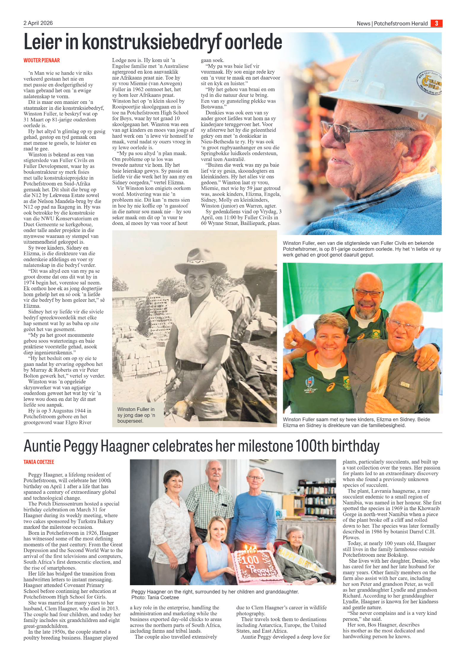 Potchefstroom Herald: 2 April 2026 page 3