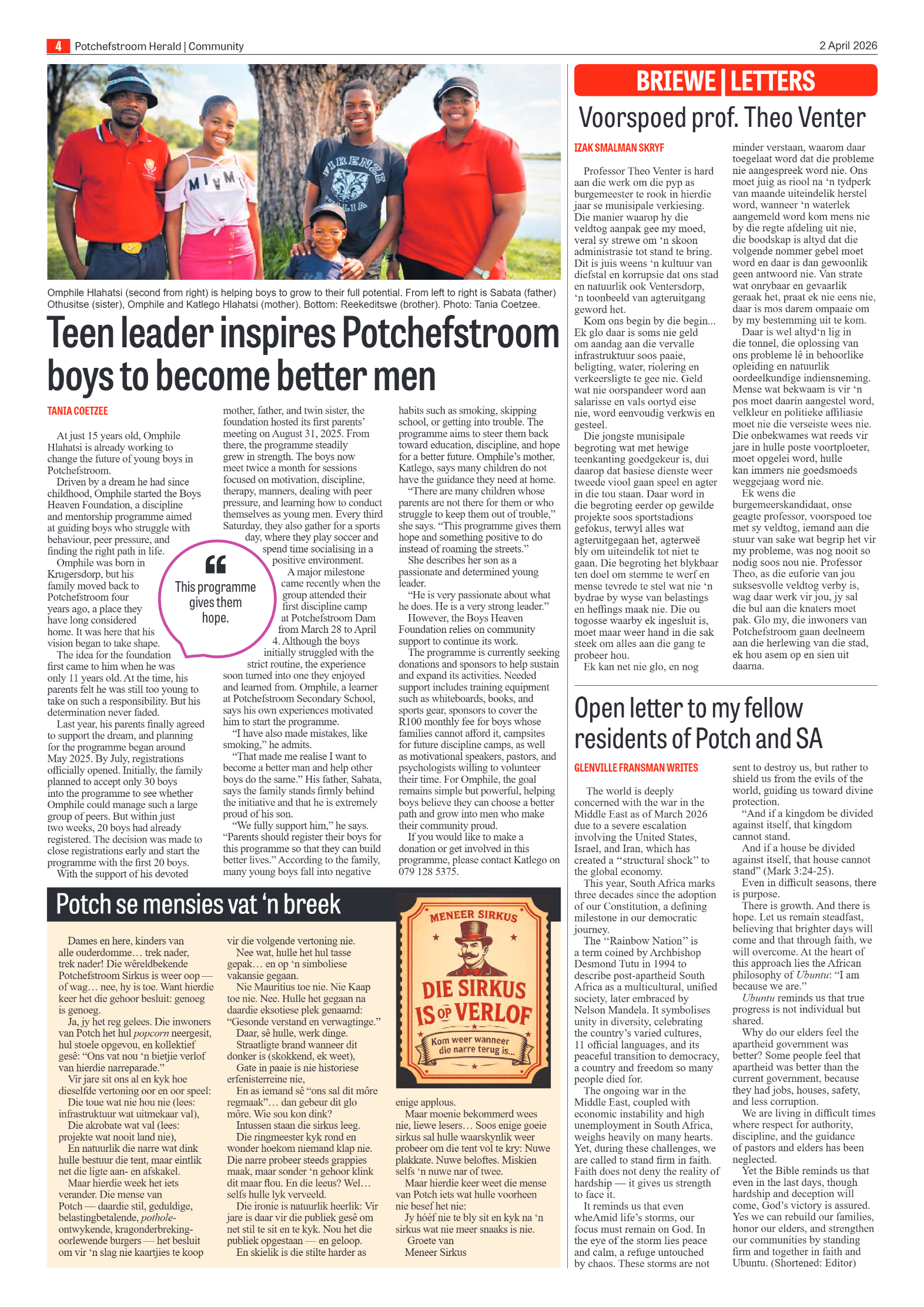 Potchefstroom Herald: 2 April 2026 page 4