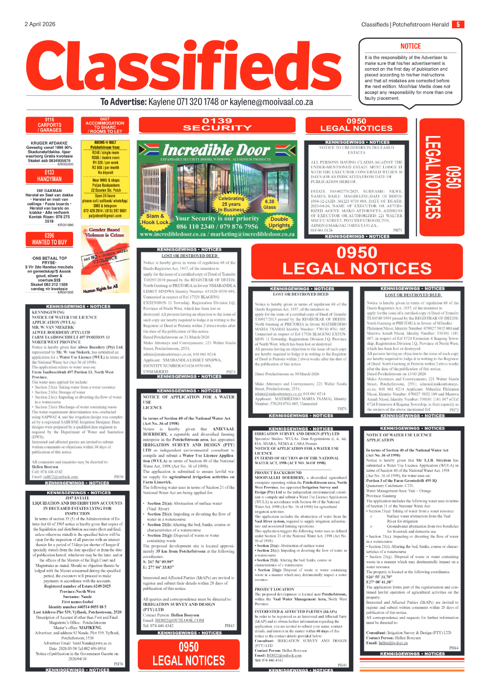 Potchefstroom Herald: 2 April 2026 page 5