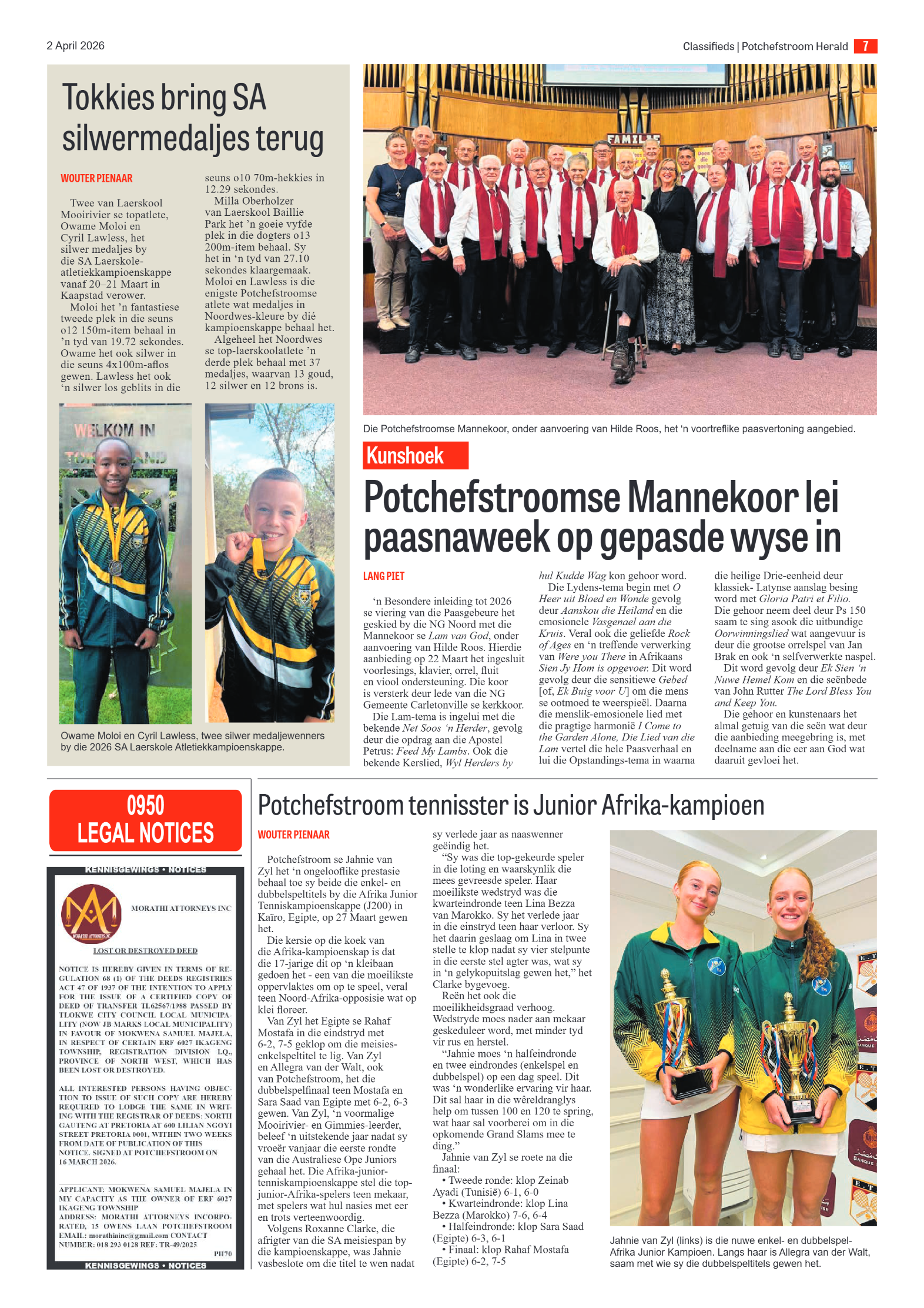 Potchefstroom Herald: 2 April 2026 page 7