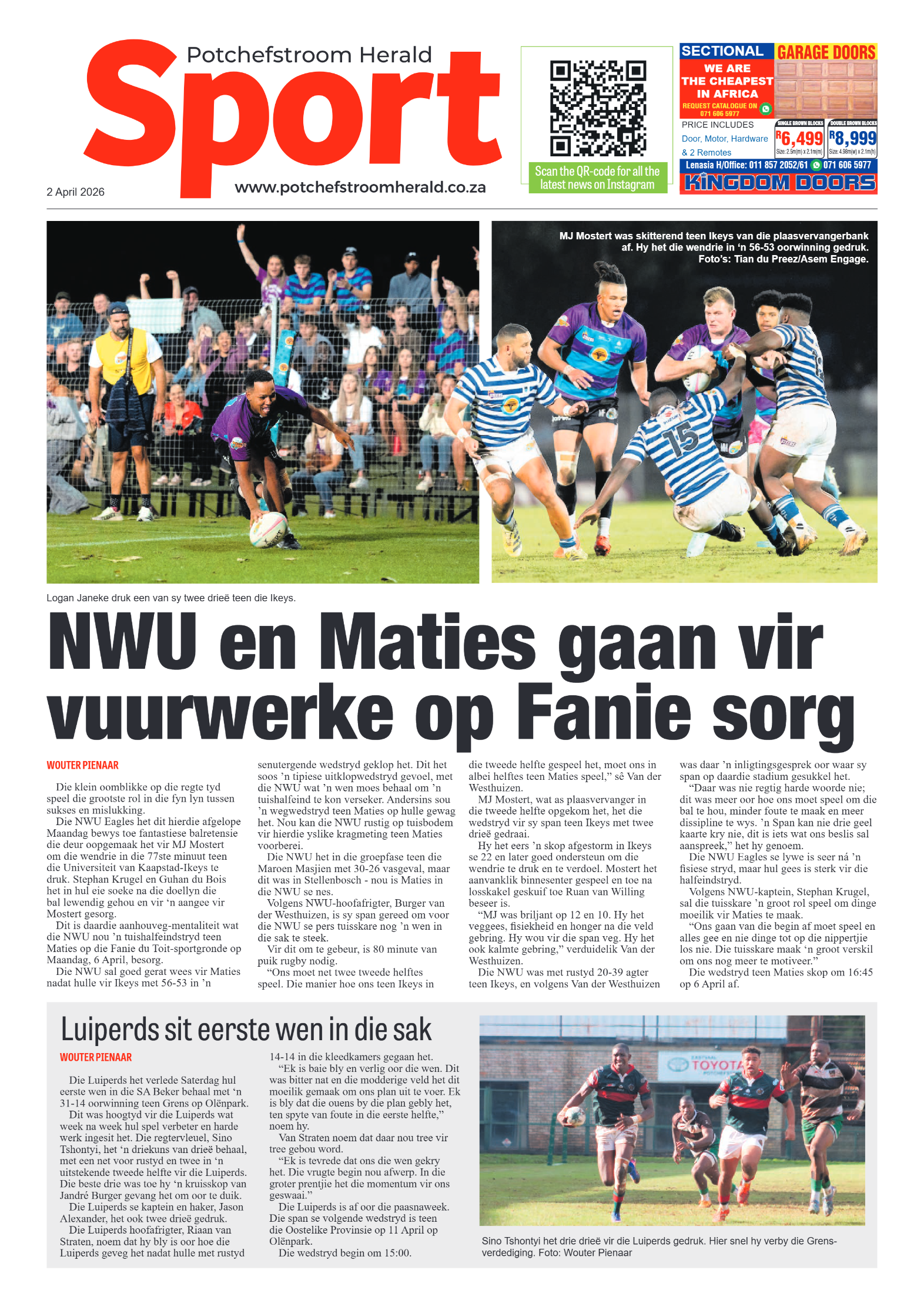Potchefstroom Herald: 2 April 2026 page 8