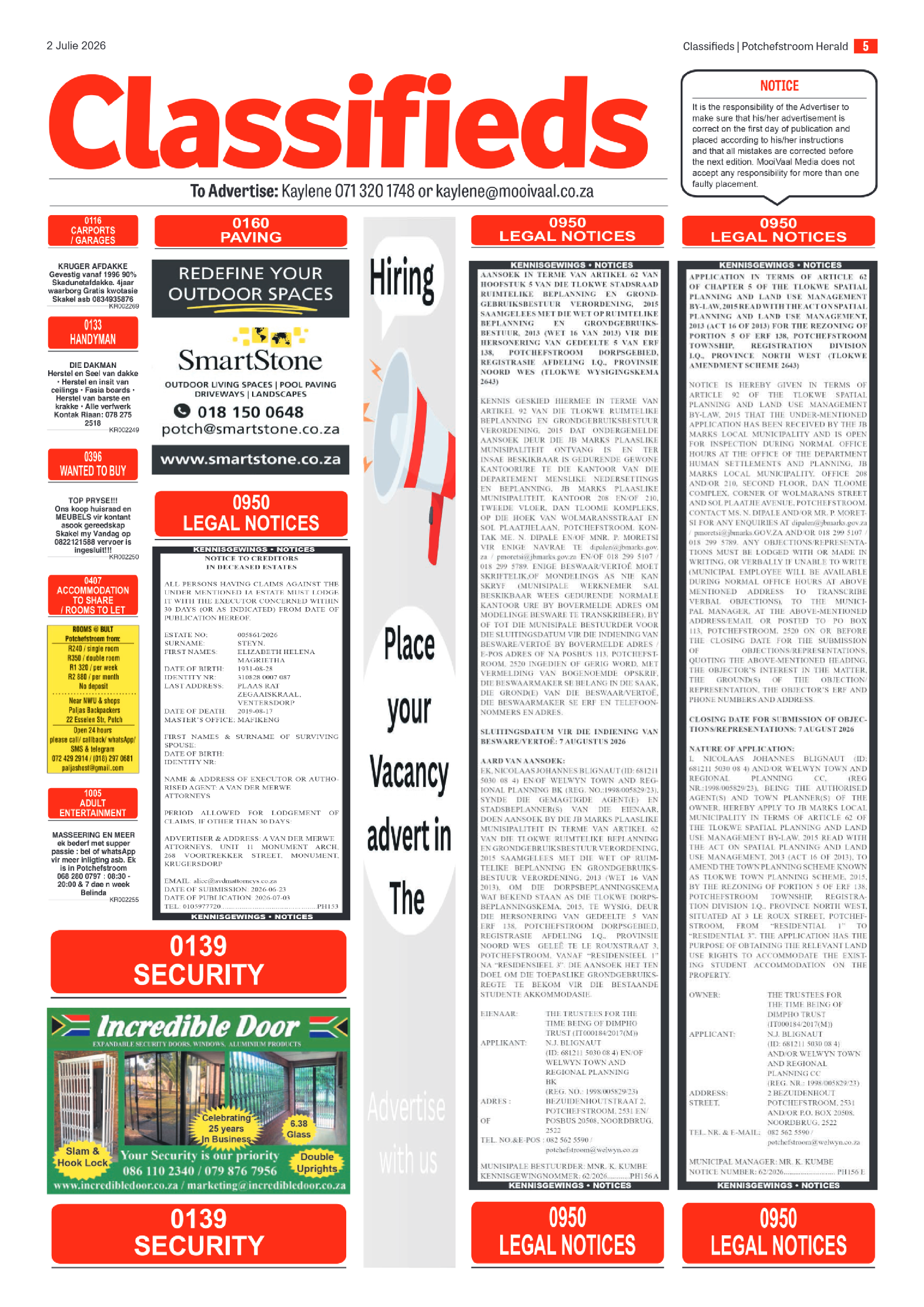 Potchefstroom Herald: 2 Julie 2026 page 5