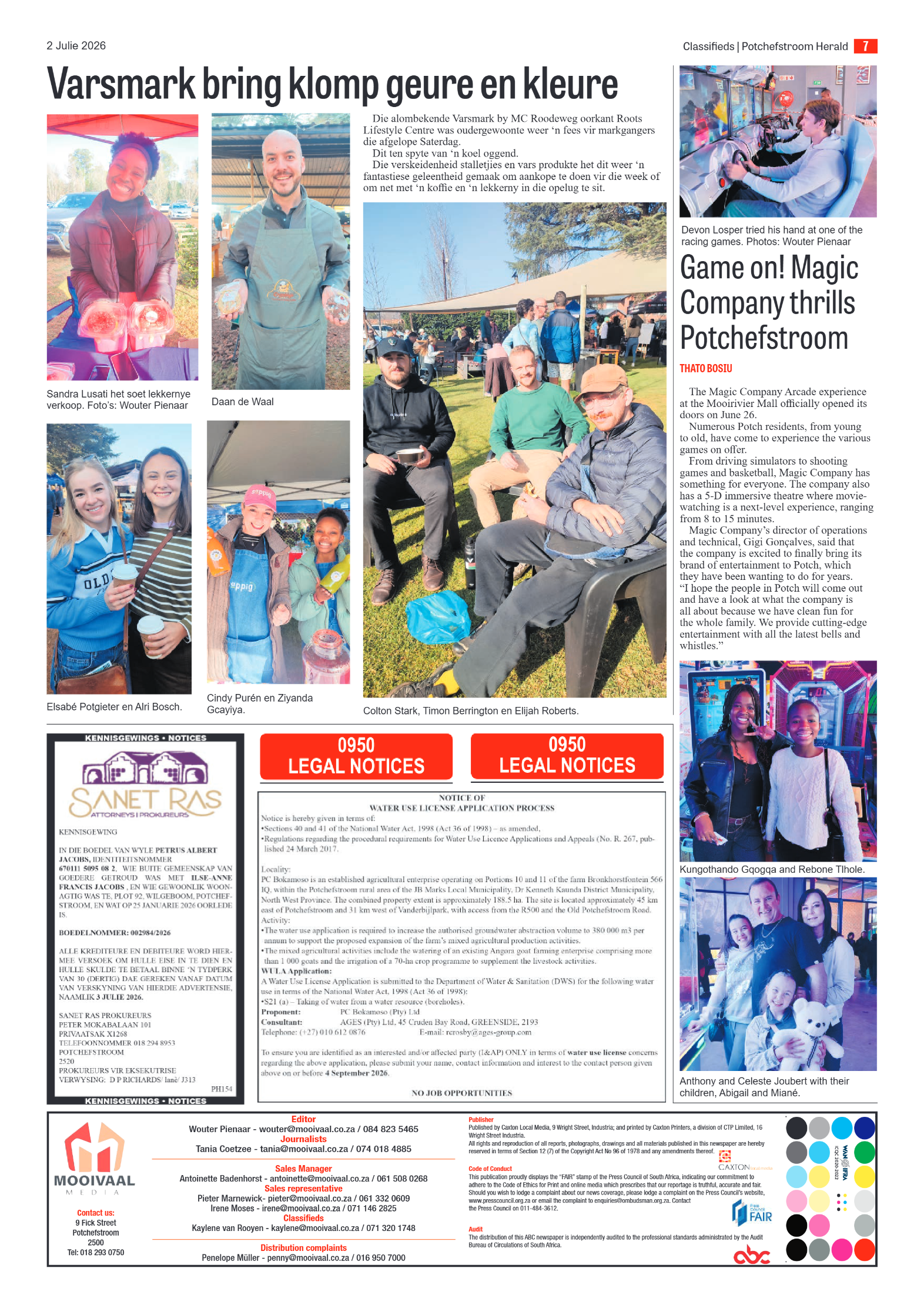 Potchefstroom Herald: 2 Julie 2026 page 7