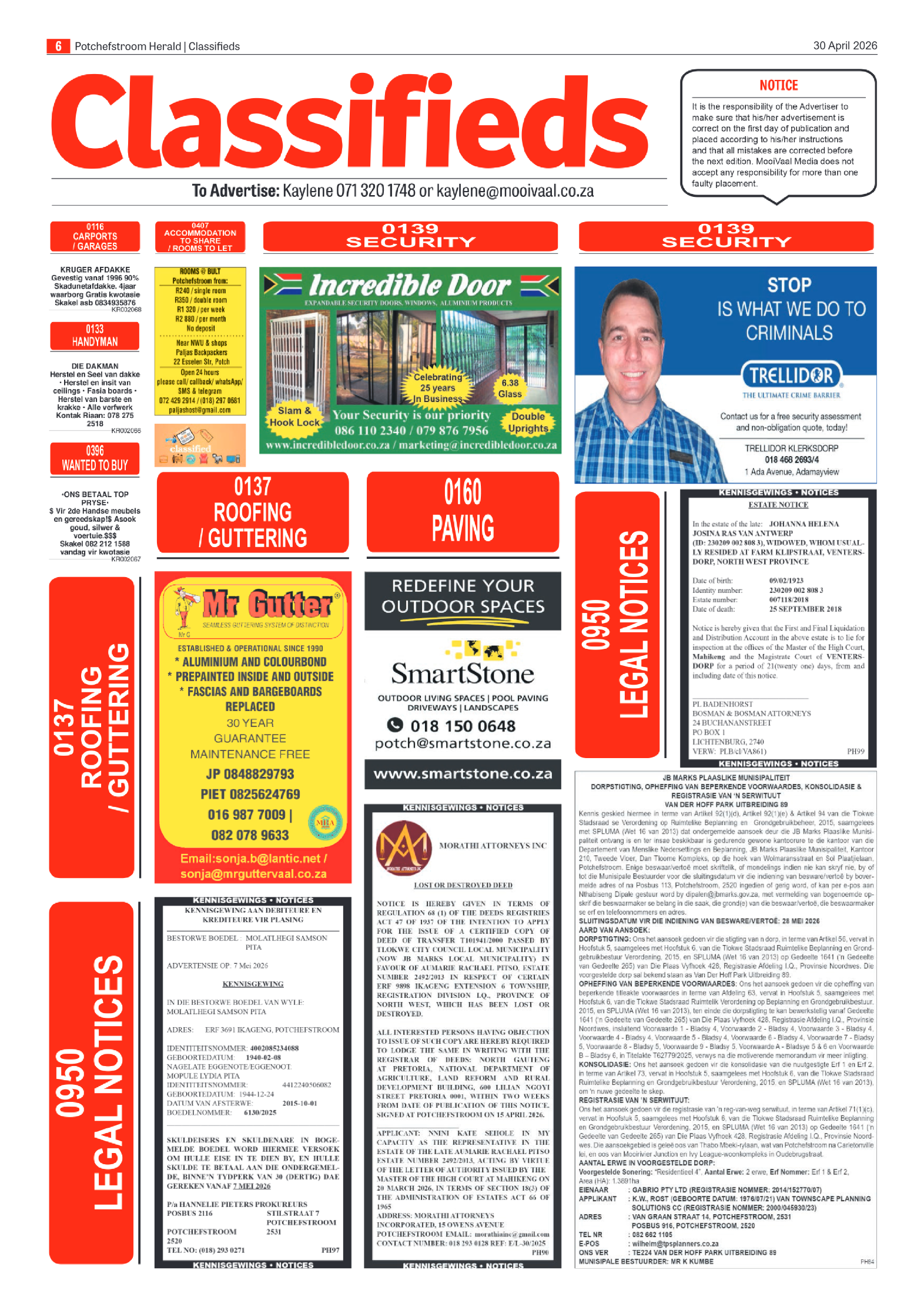 Potchefstroom Herald: 30 April 2026 page 6