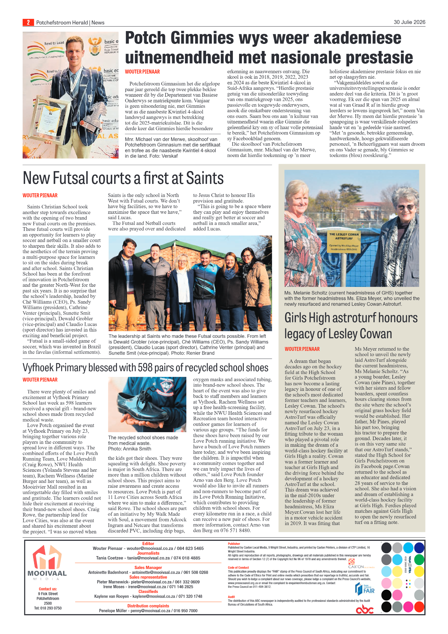 Potchefstroom Herald: 30 Julie 2026 page 2