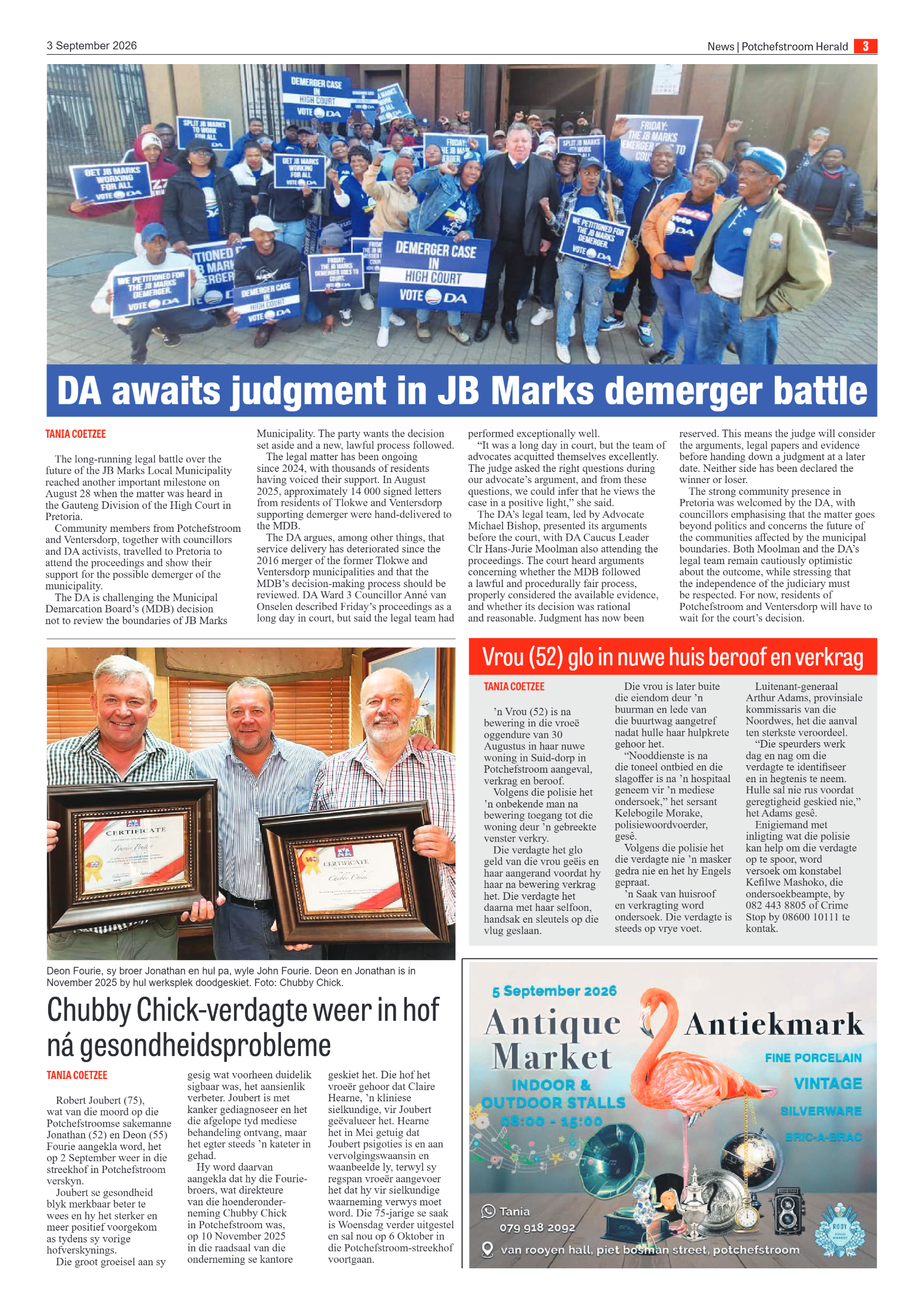 Potchefstroom Herald: 3 September 2026 page 3