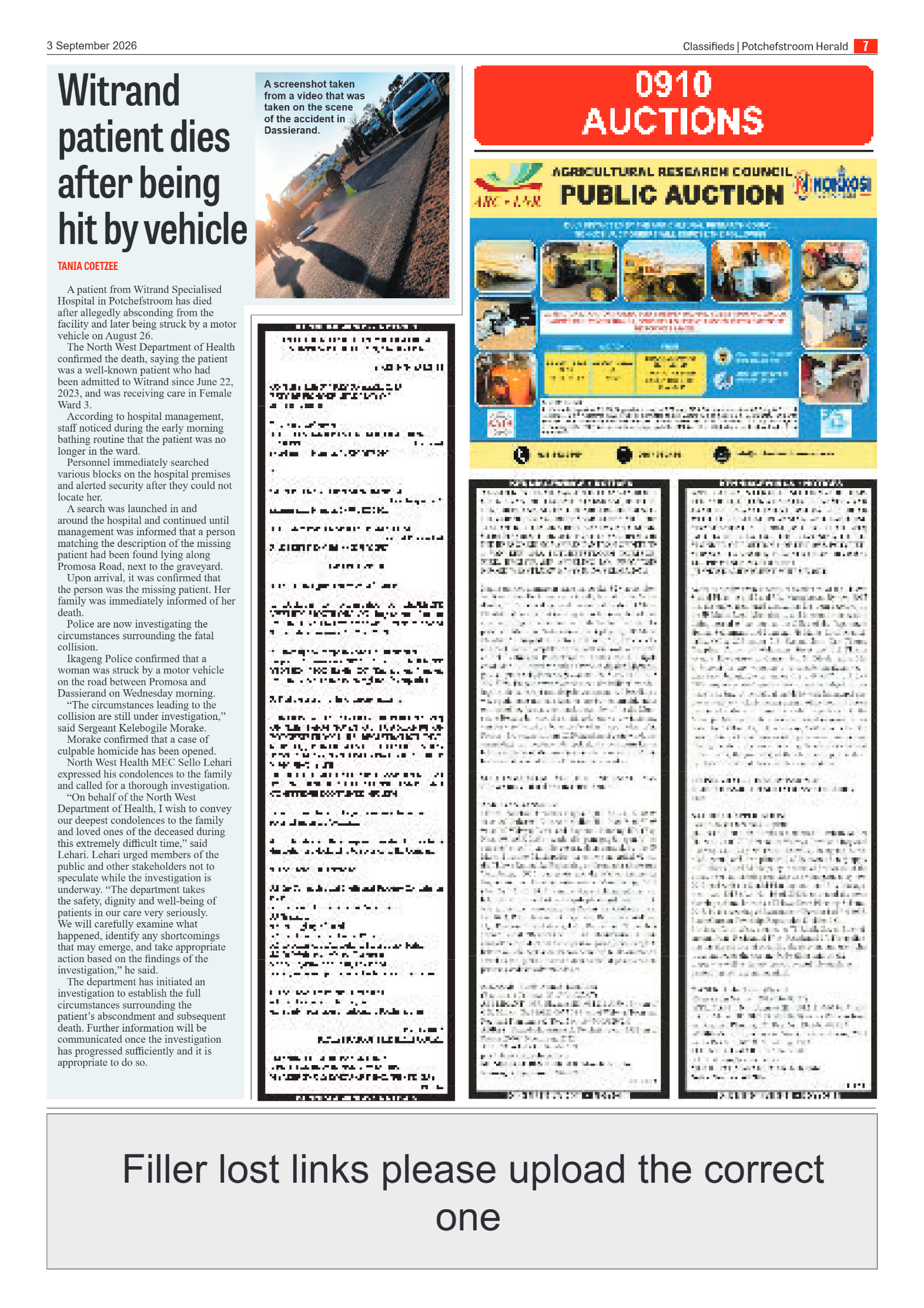 Potchefstroom Herald: 3 September 2026 page 7