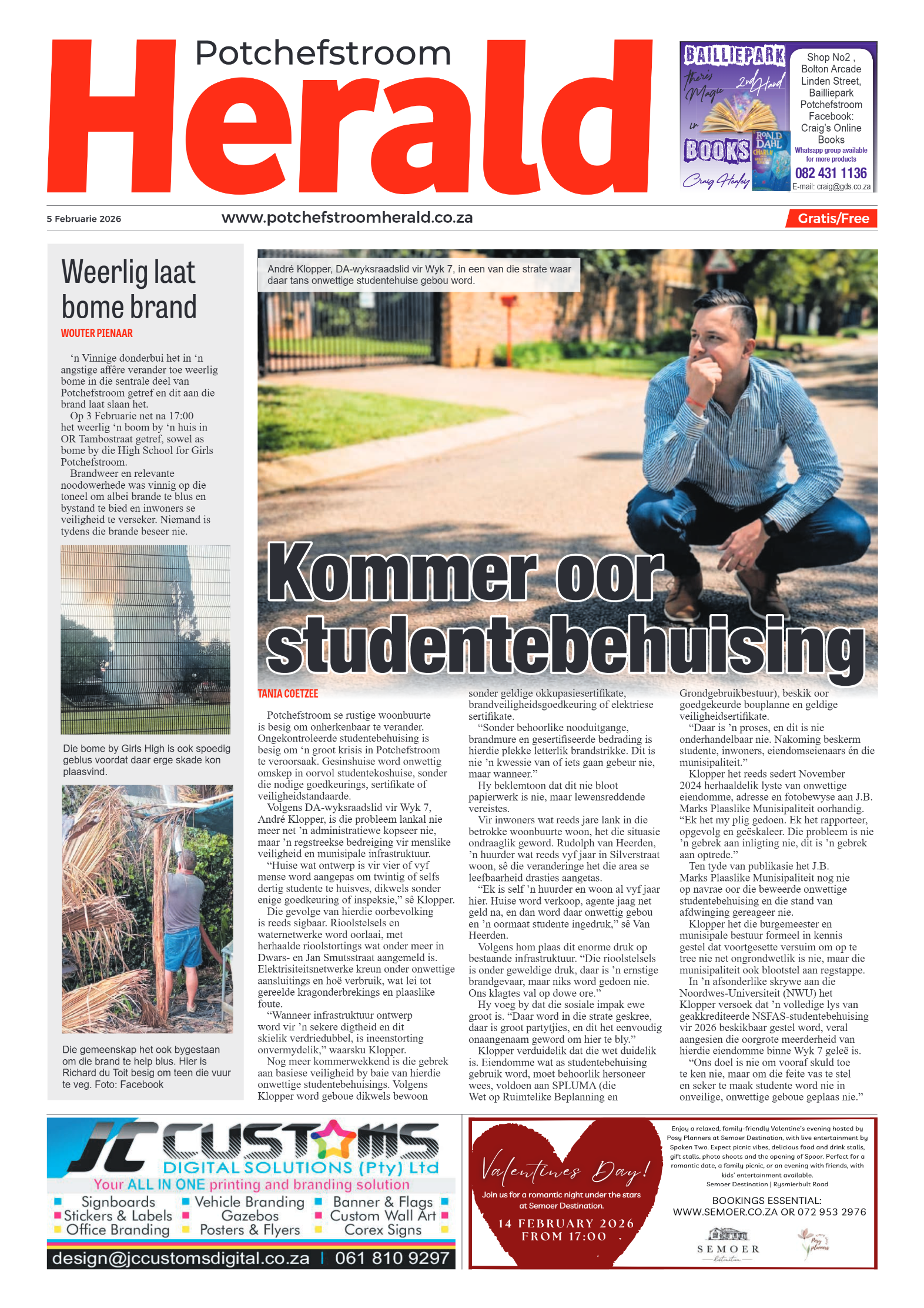 Potchefstroom Herald: 5 Februarie 2026 page 1