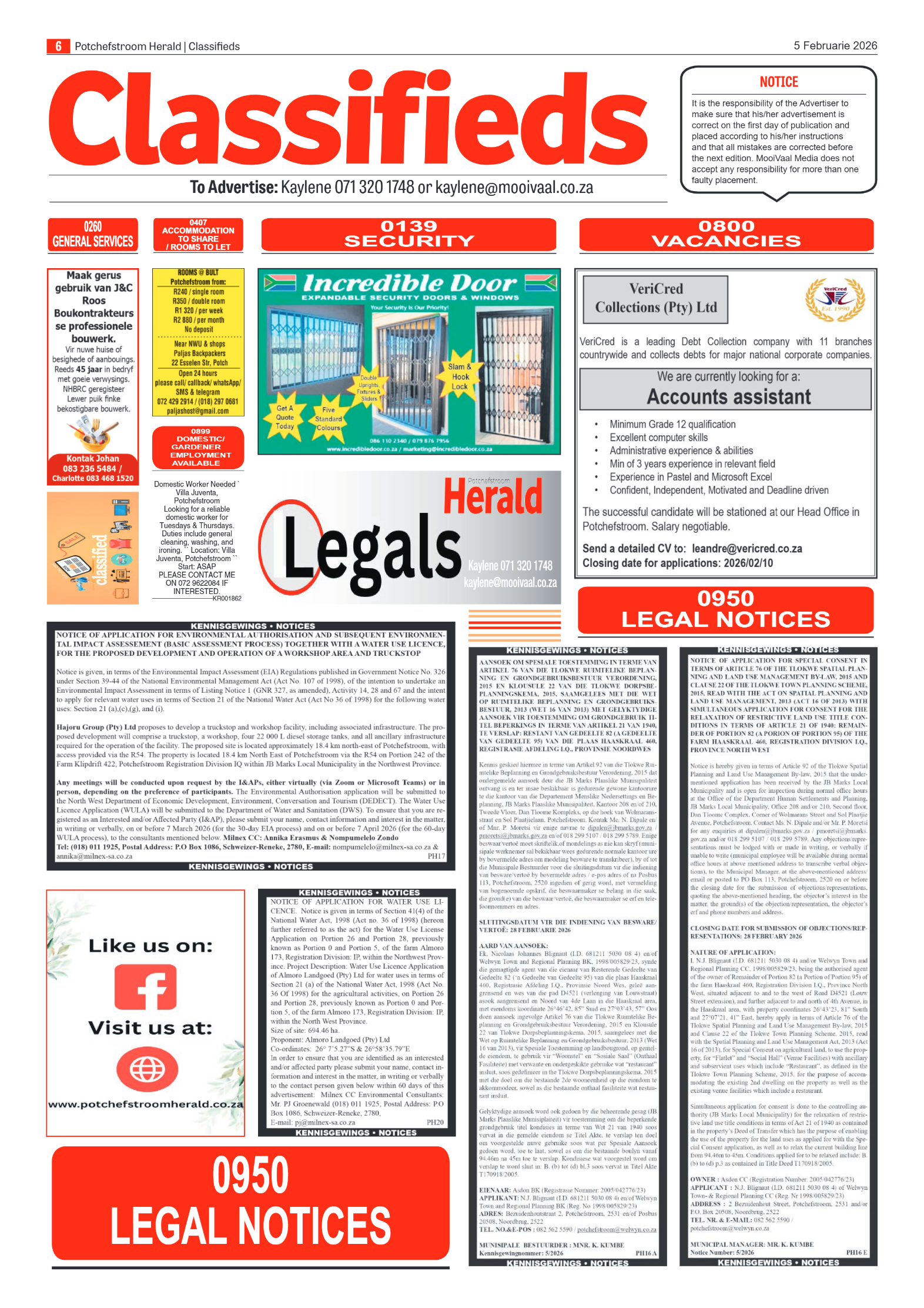 Potchefstroom Herald: 5 Februarie 2026 page 6