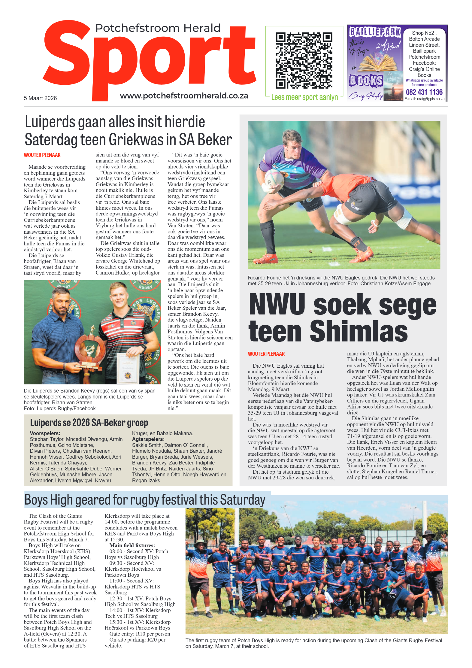 Potchefstroom Herald: 5 Maart 2026 page 8