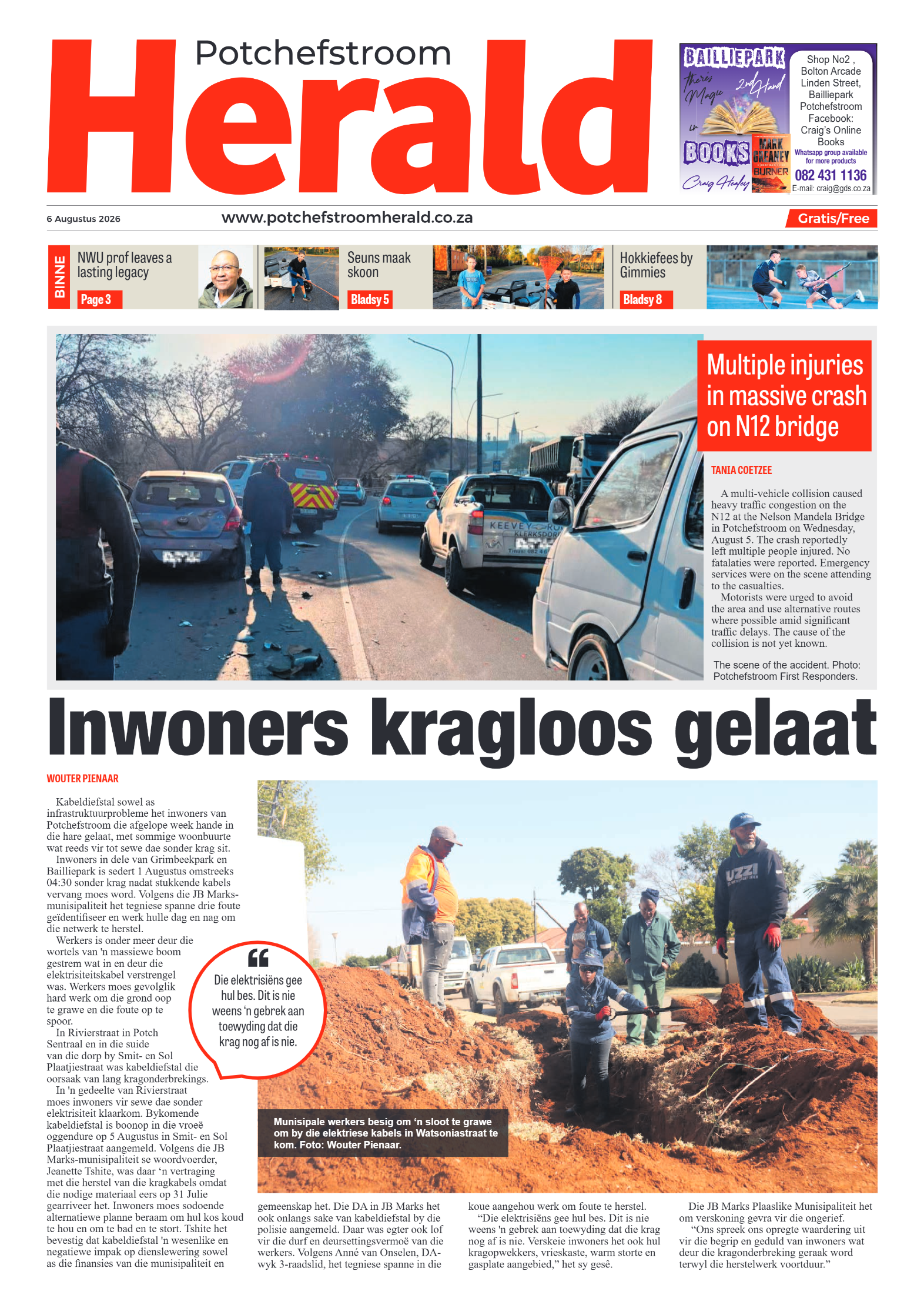 Potchefstroom Herald: 6 Augustus 2026 page 1