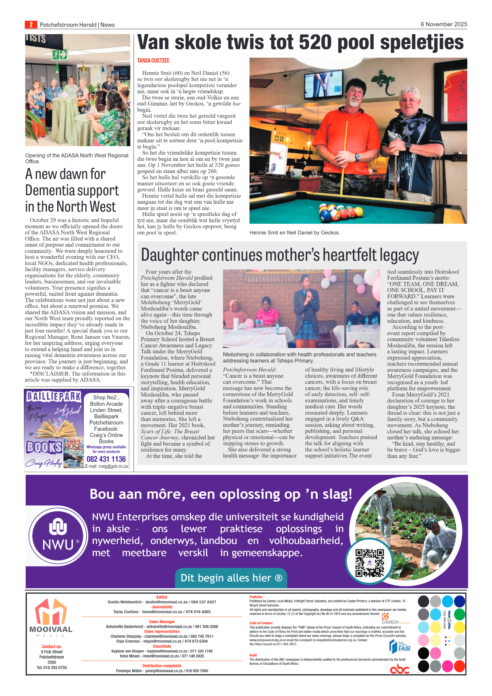 Potchefstroom Herald 6 November 2025 page 2
