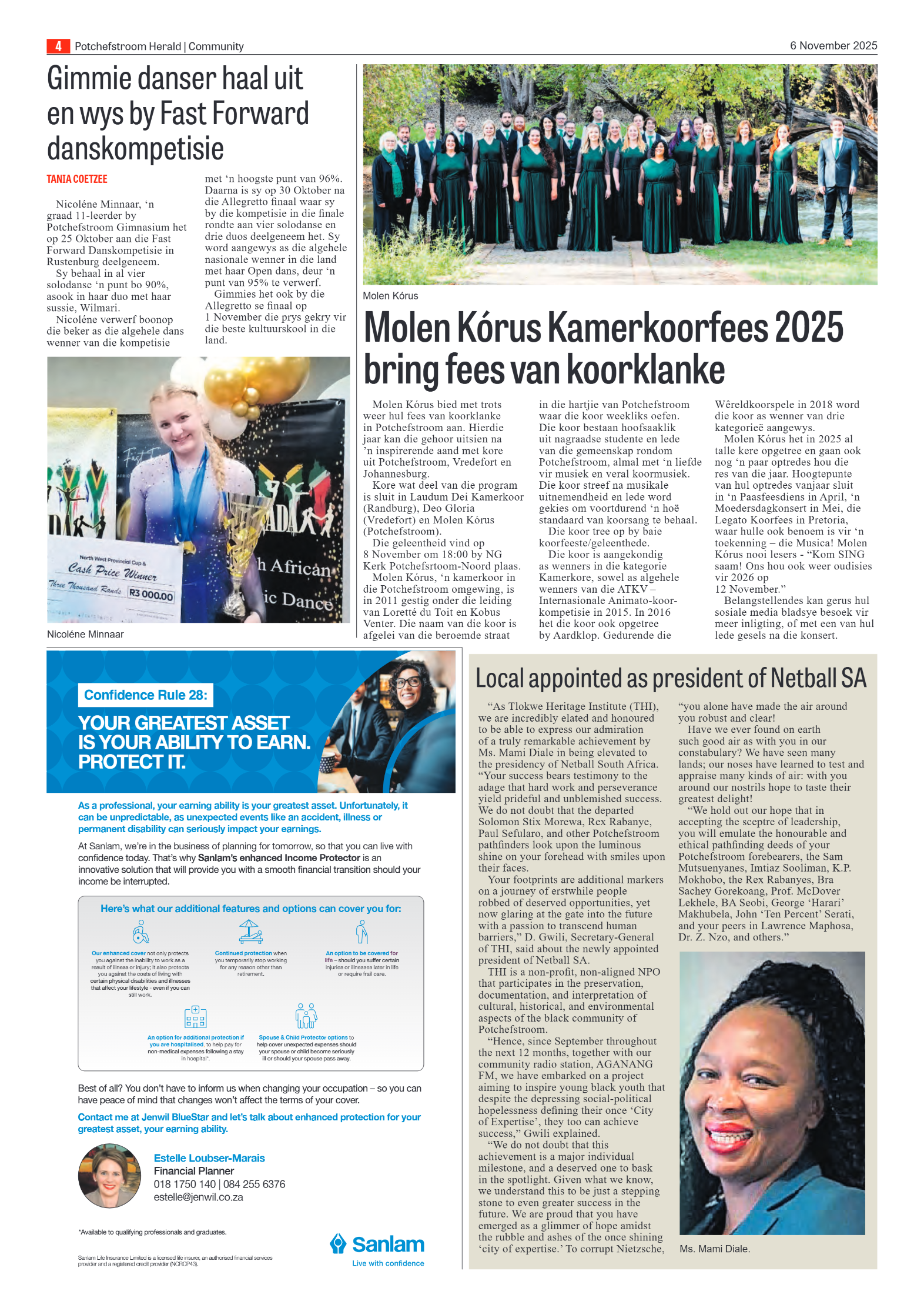 Potchefstroom Herald 6 November 2025 page 4