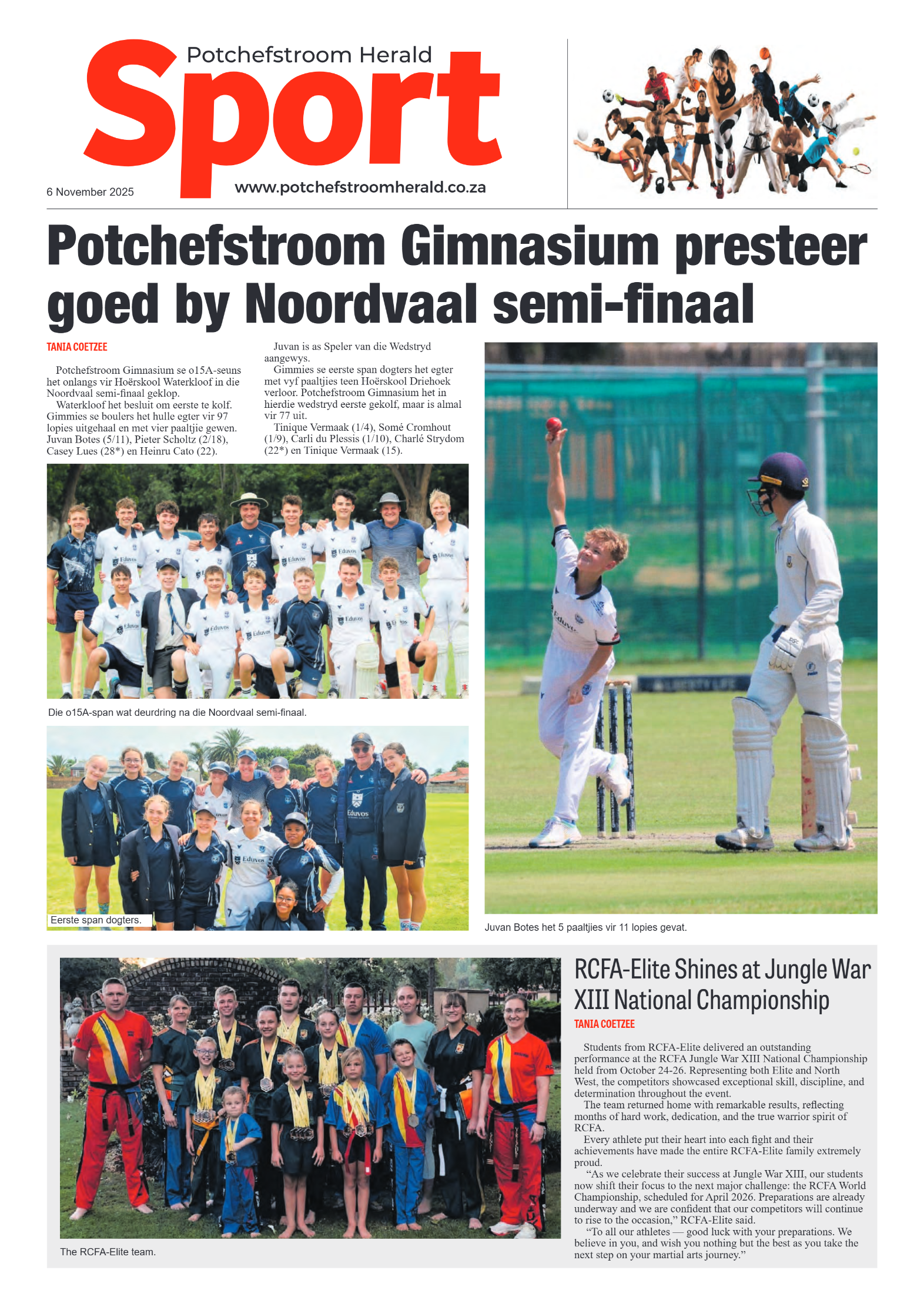 Potchefstroom Herald 6 November 2025 page 8