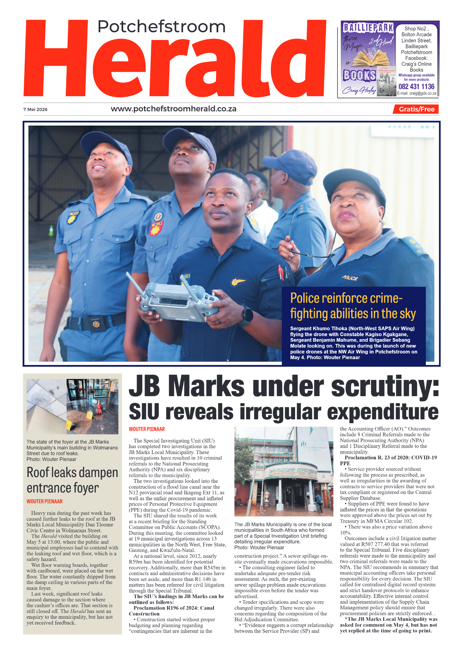 Potchefstroom Herald: 7 Mei 2026 page 1