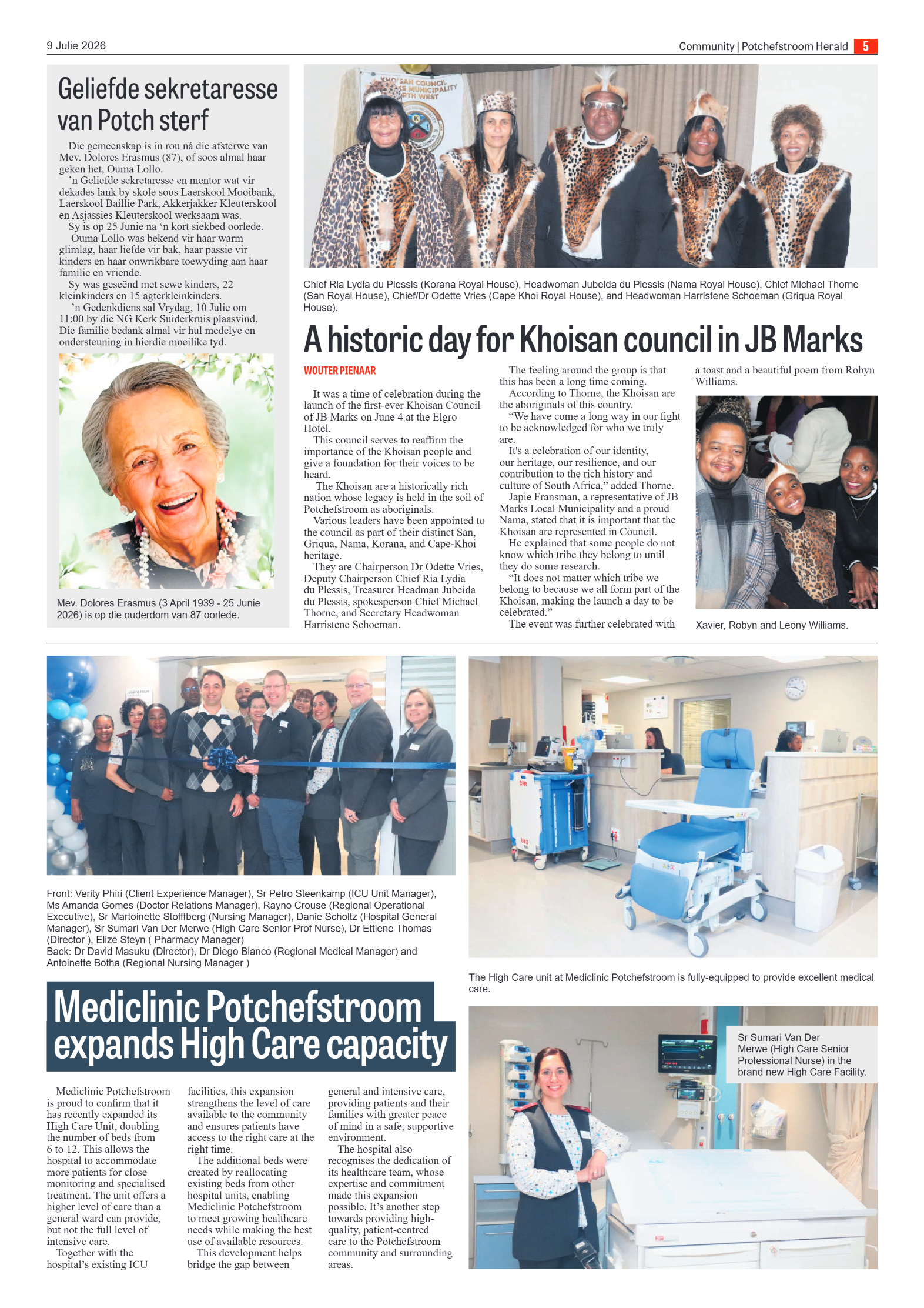 Potchefstroom Herald: 9 Julie 2026 page 5