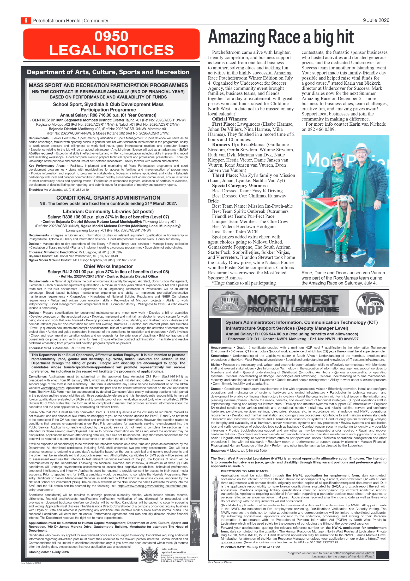 Potchefstroom Herald: 9 Julie 2026 page 6