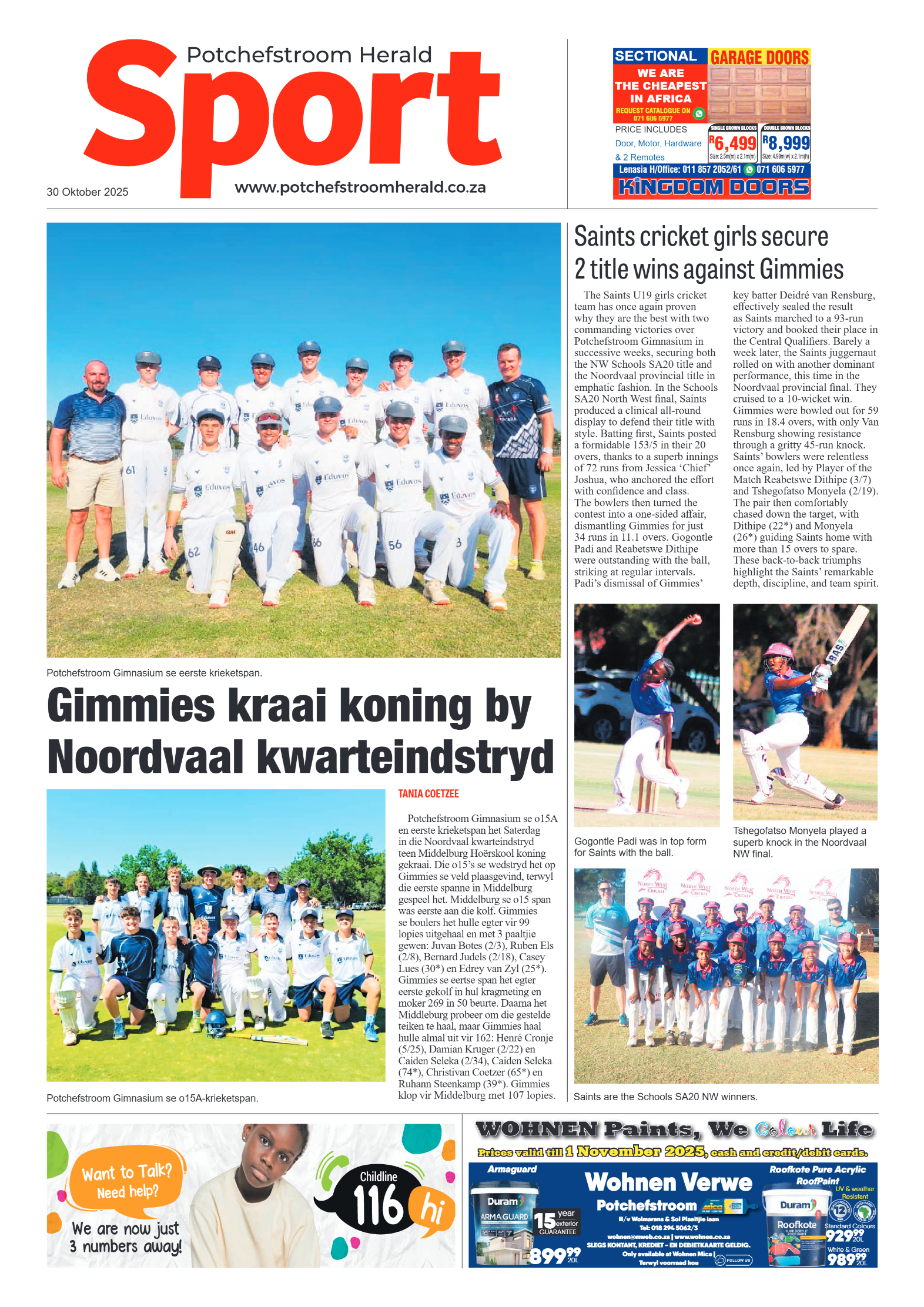 Potchefstroom Herald 30 Oktober 2025 page 12