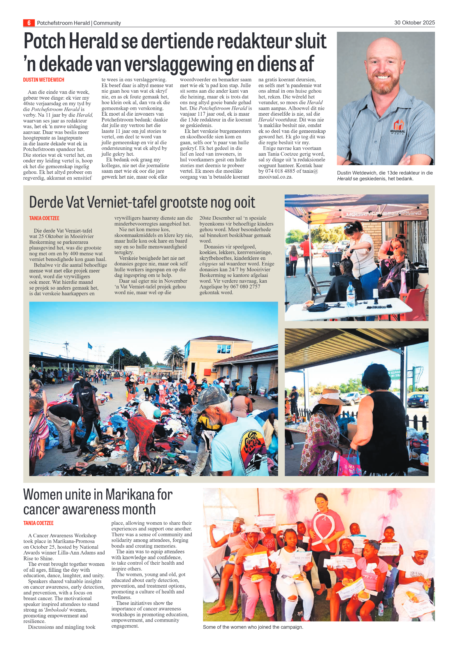 Potchefstroom Herald 30 Oktober 2025 page 6