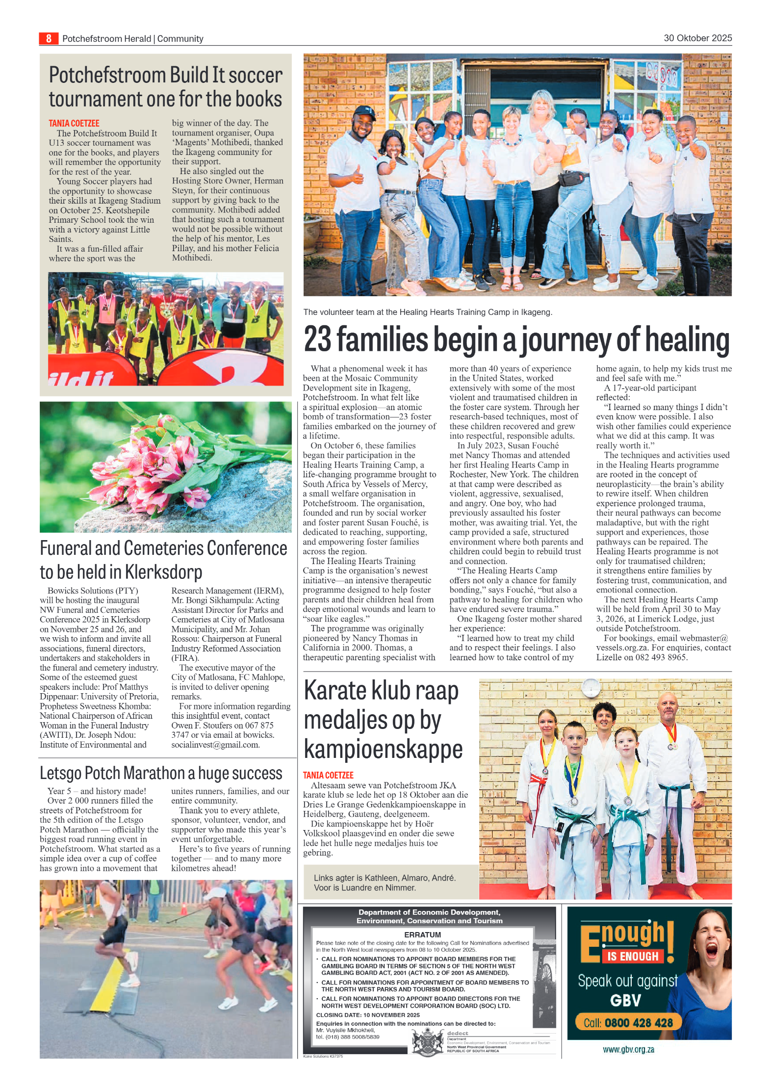 Potchefstroom Herald 30 Oktober 2025 page 8